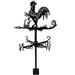 Fyeme Chicken Wind Vane Stainless Steel Rooster Wind Direction Indicator Anti-Aging Rooster Weathervane Decorative Chicken Wind Vane Ornament for Farmhouse Garden Courtyard