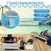 Clearance! EQWLJWE Pool Cleaning Kit Pool Vacuum Cleaner Poor Brush Pool Skimmer Net with 5 - Section Aluminum Pole Mesh Bag Pool Maintenance Set for Above Ground Pools Spas Hot Tub Fountains