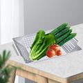 Outdoor Cooking BBQ Tray Grill Pan Bowl Vegetables Grill Basket Grating Wok for Grill Gas Grill Food Stainless Steel Steel