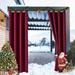 (2 Panel) SHANNA Outdoor Curtains for Patio Waterproof Cabana Grommet Curtain Panels Burgundy 52 x 108 inch Set of 2