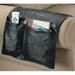 Genuine Leather Chair and Sofa Arm Caddy Organizer - Black