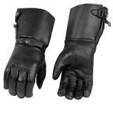 Xelement XG37502D Men s Black USA Deerskin Leather Gauntlet Gloves Medium