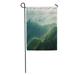 LADDKE Beautiful Landscape Nature of Rain Forest and Mountain Abundance Evergreen Garden Flag Decorative Flag House Banner 28x40 inch