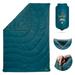 Wise Owl Outfitters Camping Blankets - Puffy Packable Lightweight & Compact Insulated Camping Quilt for Outdoor - Backpacking Beach Camp Travel and Hiking Essentials Blue