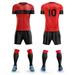 18 Unisex Soccer Uniforms by Winning BeastÂ® (3S-12M-3L) Red/Black