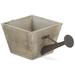 Contemporary Home Living 14 Brown and Gray Square Watering Can Planter