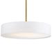 Wac Lighting Pd-13720 Manhattan 20 Wide Led Pendant / Semi-Flush Ceiling Fixture - Brass