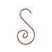 Metal S-shaped Hooks Spiral Swirl Ornament Hanger Christmas Tree Decoration Accessories Gold