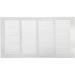 Hart & Cooley 650 Series 16 x 8 White Flat Wall Return Air Grille #043139 (Fits a 16 W x 8 H Hole)