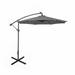 Westin Outdoor 94 Gray Solid Print Octagon Offset and Cantilever Patio Umbrella