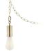 Possini Euro Design Antique Brass Plug-In Swag Chandelier 5 1/2 Wide Modern Milky ST21 LED Bulb for Dining Room House Entryway