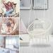 Hammock Chair Hanging Macrame Cotton Rope Swing Chair Max 330 Lbs for Home Garden Patio