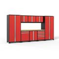 Pro 3.0 Series Red 9 Piece Cabinet Set