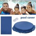 Austok Swimming Pool Cover Waterproof Dust-proof Pool Insulation Film Foldable Round Rectangular Reusable Pool Protector for Family Swimming Pool Above Ground Swimming Pool Hot Tub