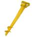 NUOLUX Adjustable Beach Umbrella Sand Ground Anchor Spike Umbrella Stretch Stand Holder for Fishing Pole Sun Beach Garden Patio (Orange)