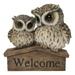 MOTHER & BABY OWL WELCOME SIGN