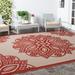 Safavieh Courtyard Millicent Medallion Indoor/Outdoor Area Rug 8 x 11 Beige/Red