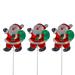 Northlight Set of 3 Lighted Holographic Santa Claus Christmas Pathway Markers 25