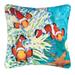 Gallerie II 18 Square Tropical Coral Reef and Clownfish Outdoor Throw Pillow - Blue/Orange