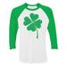 Tstars Womens Clover St Patricks Day Irish Shamrock St Patricks Day Hearts Shirts Gift for Her Irish Shirt Pride Proud Irish 3-4 Women Sleeve Baseball Jersey Shirt