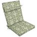 Better Homes & Gardens 44 x 21 Green Damask Rectangle Outdoor Chair Cushion 1 Piece