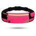 1Pc Running Belt Waist Bag for Women and Men Elbourn Water Resistant Waist Pack Bag for Hiking Fitness (Red Rose )