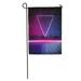 KDAGR Purple Graphic 80S Retro Sci Fi Pink Neon Futuristic 1980 Garden Flag Decorative Flag House Banner 28x40 inch