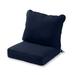 Greendale Home Fashions 2-Piece Navy Outdoor Deep Seat Cushion Set