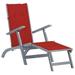 vidaXL Deckchair Patio Lounge Chair Folding Sunbed Cushion Solid Acacia Wood