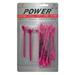 Zero Friction Power Tees 3 Prong 3 Composite 20/Pack - Pink