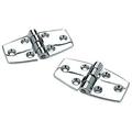 Seachoice 50-34241 (2) 3 x 1-1/2 Chrome Plated Zinc Utility Hinges with 120 Degree Opening