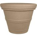 Tusco Products Rolled Rim Garden Pot Sandstone 13.5