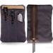 RAWHYD Waxed Canvas EDC Pocket Organizer Compact EDC Pouch for Men and Multi-Tool EDC Wallet Grey