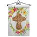 Wood Cross Garden Flag Set Faith 13 X18.5 Double-Sided Yard Banner