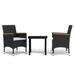 vidaXL Patio Dining Set Outdoor Dining Set Table and Chair Set for Garden