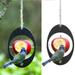 Cheer.US Hummingbird Fruit Feeder Outdoor Metal Hummingbird Bird Feeder Hanging Small Creative Suspended Fruit Bird Feeder for Garden Yard Decoration Outside Garden-5.91 x3.94â€™â€™