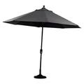 Four Seasons Courtyard Canmore 9 Foot Outdoor Patio Market Umbrella Gray