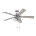 Prominence Home Marshall 52 Pewter Industrial Ceiling Fan with 5 Blades Cage Light Kit Pull Chains & Reverse Airflow