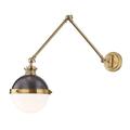 One Light Swing Arm Wall Sconce 9.5 inches Wide By 21.25 inches High-Aged/Antique Distressed Bronze Finish Bailey Street Home 116-Bel-3365954