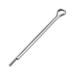 Split Cotter Pin - 3/32 inch x 1 37/64 inch (2.5mm x 40mm) Carbon Steel 2-Prongs Silver Tone 50 Pcs