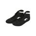 Lacyhop Unisex-child Sports Lightweight Round Toe Fighting Sneakers Kids Training Breathable Rubber Sole Combat Sneaker Comfort Ankle Strap Boxing Shoes Black-1 3Y