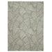 Linon Outdoor Washable Area Rug Collection Ivory and Green 7 x 9