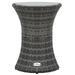 vidaXL Bistro Table Garden Deck Outdoor Side Table with Drum Design PE Rattan