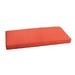 Humble and Haute Sunbrella Melon Orange Indoor/ Outdoor Bench Cushion 37 to 48 by 45 in w x 19 in d