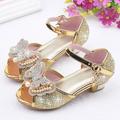 Floleo Clearance Children s Shoes Girls Fish Mouth Butterfly Pearl Rhinestone Crystal Princess Shoes Dance Shoes