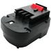 UpStart Battery Black & Decker HP126F2K Battery Replacement - For Black & Decker 12V HPB12 Power Tool Battery (1300mAh NICD)