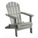 Plow & Hearth Wooden Adirondack Chair - Gray Paint
