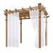 Outdoor Waterproof Curtains Outdoor Transparent Curtains For Courtyards Patio Privacy for Porch Pergola Patio Corridors (with Laces)