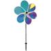 In the Breeze 2668 â€” 19-inch Iridescent Flower Spinner - Outdoor Wind Spinner Garden DÃ©cor