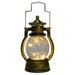 Battery Powered Vintage Hurricane Lantern Plastic LED Lamp with Dimmer Switch